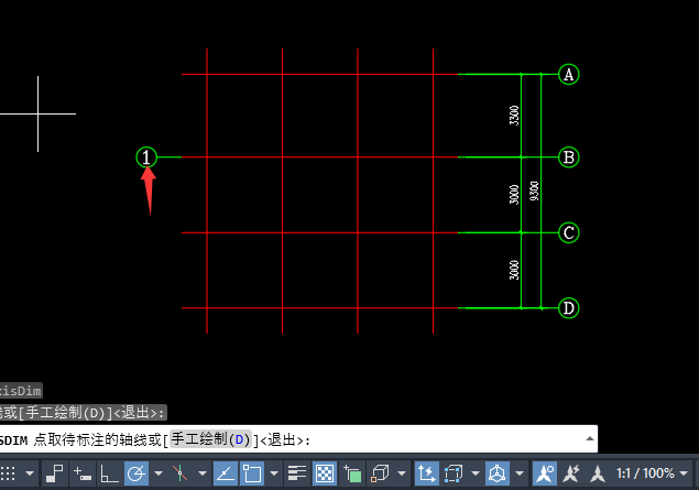 CAD天正建筑T20中如何使用单轴标注的方法！